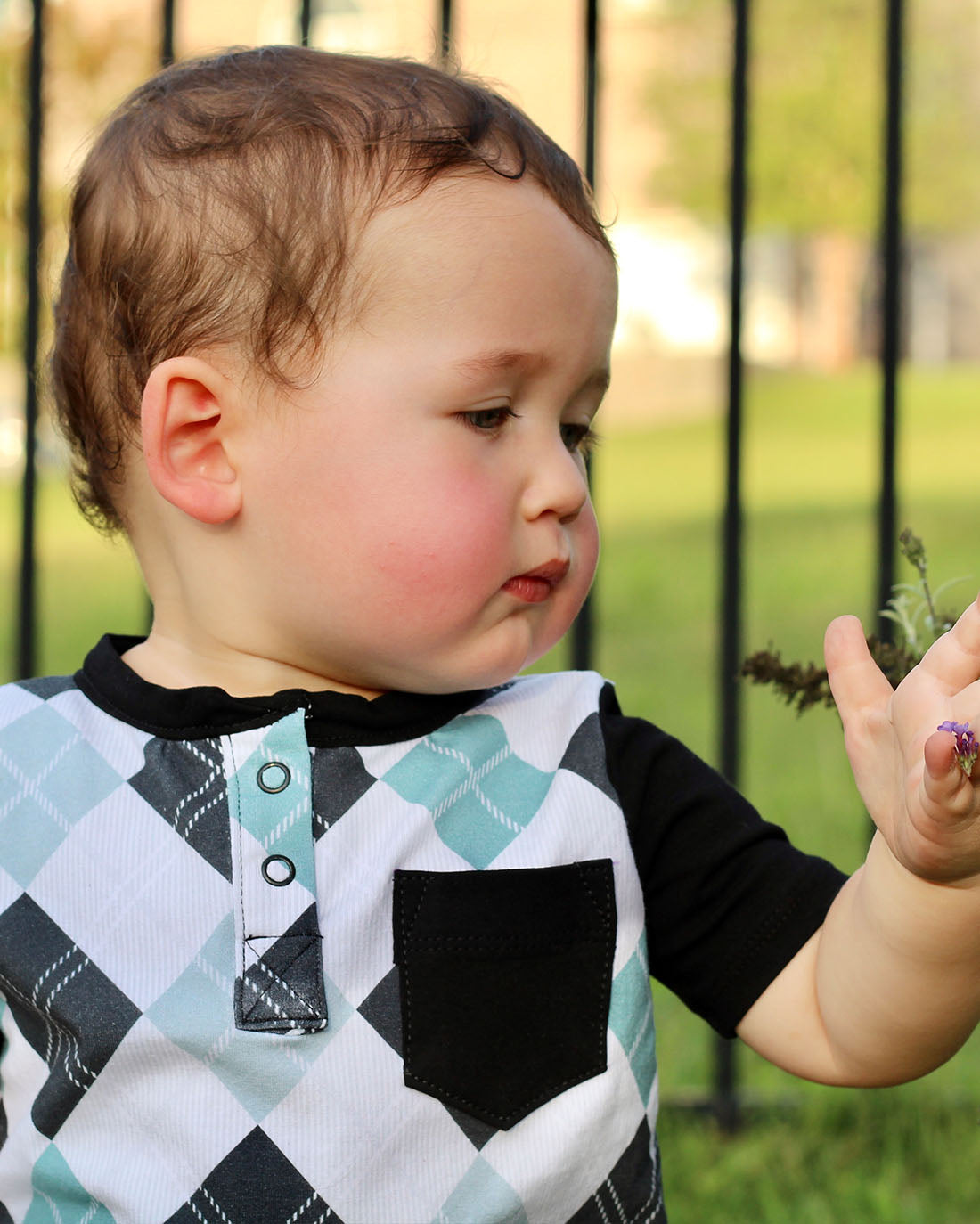 Baby Pine Polo Top | Sunflower Seams Pattern Company | Digital Sewing Pattern