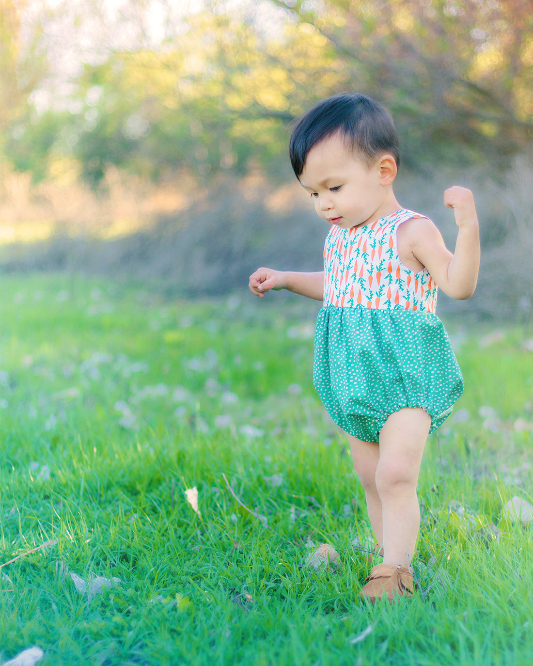 Baby Violet Dress and Bubble | Sunflower Seams Pattern Company | Digital PDF Sewing Pattern