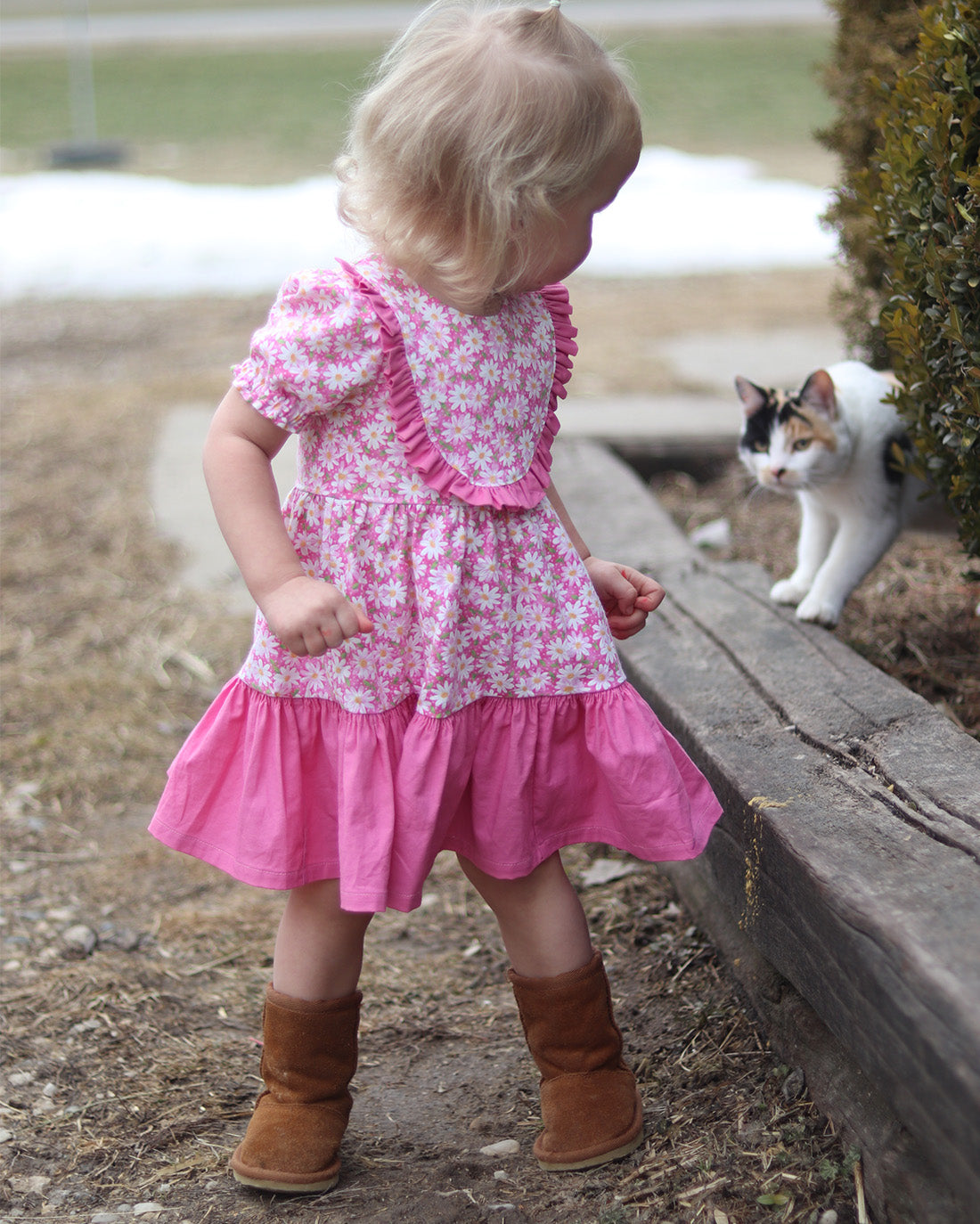 Baby Violet Dress and Bubble | Sunflower Seams Pattern Company | Digital PDF Sewing Pattern