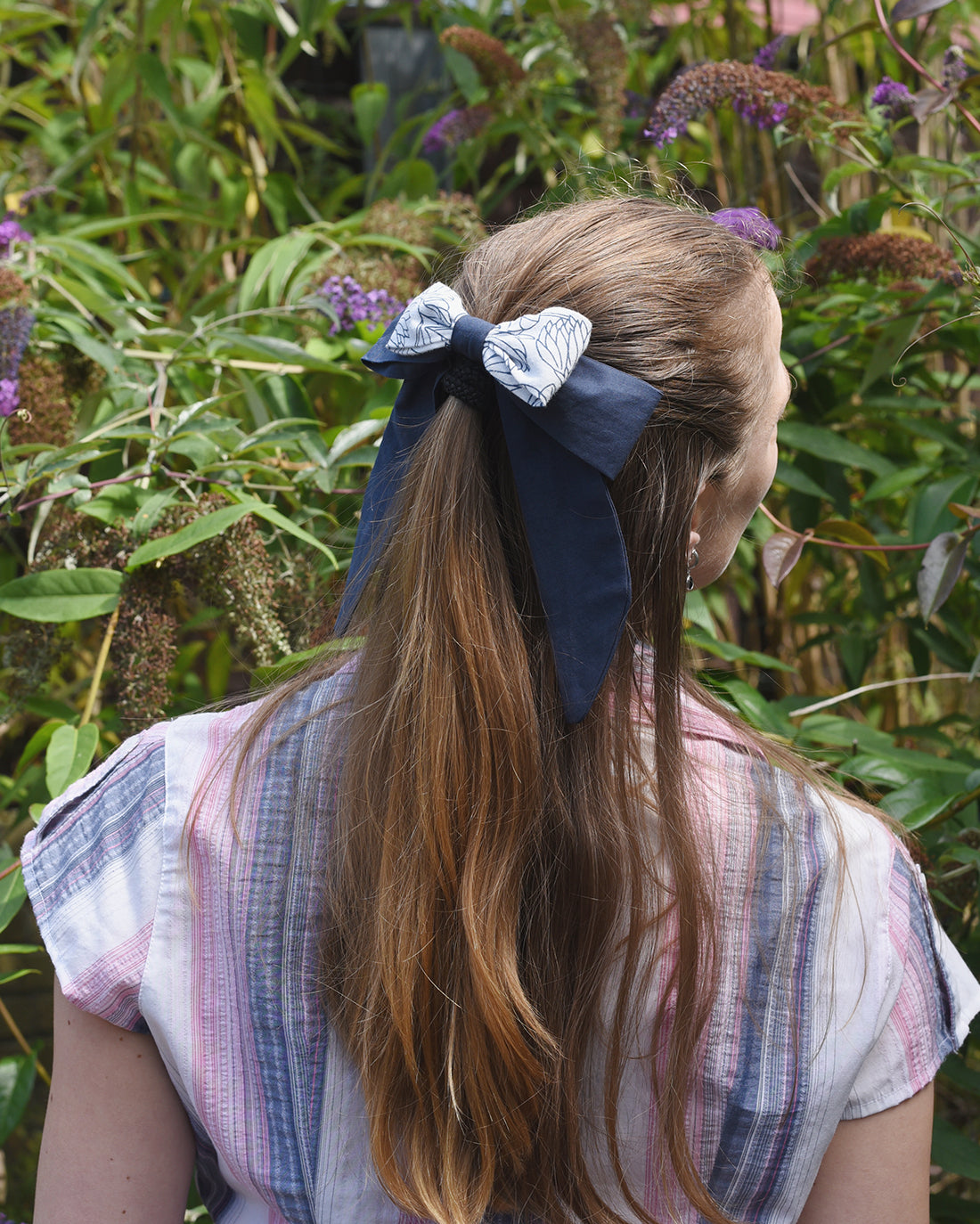 Freesia Double Sailor Hair Bow Sewing Pattern | Sunflower Seams Pattern Company | Digital PDF Sewing Pattern