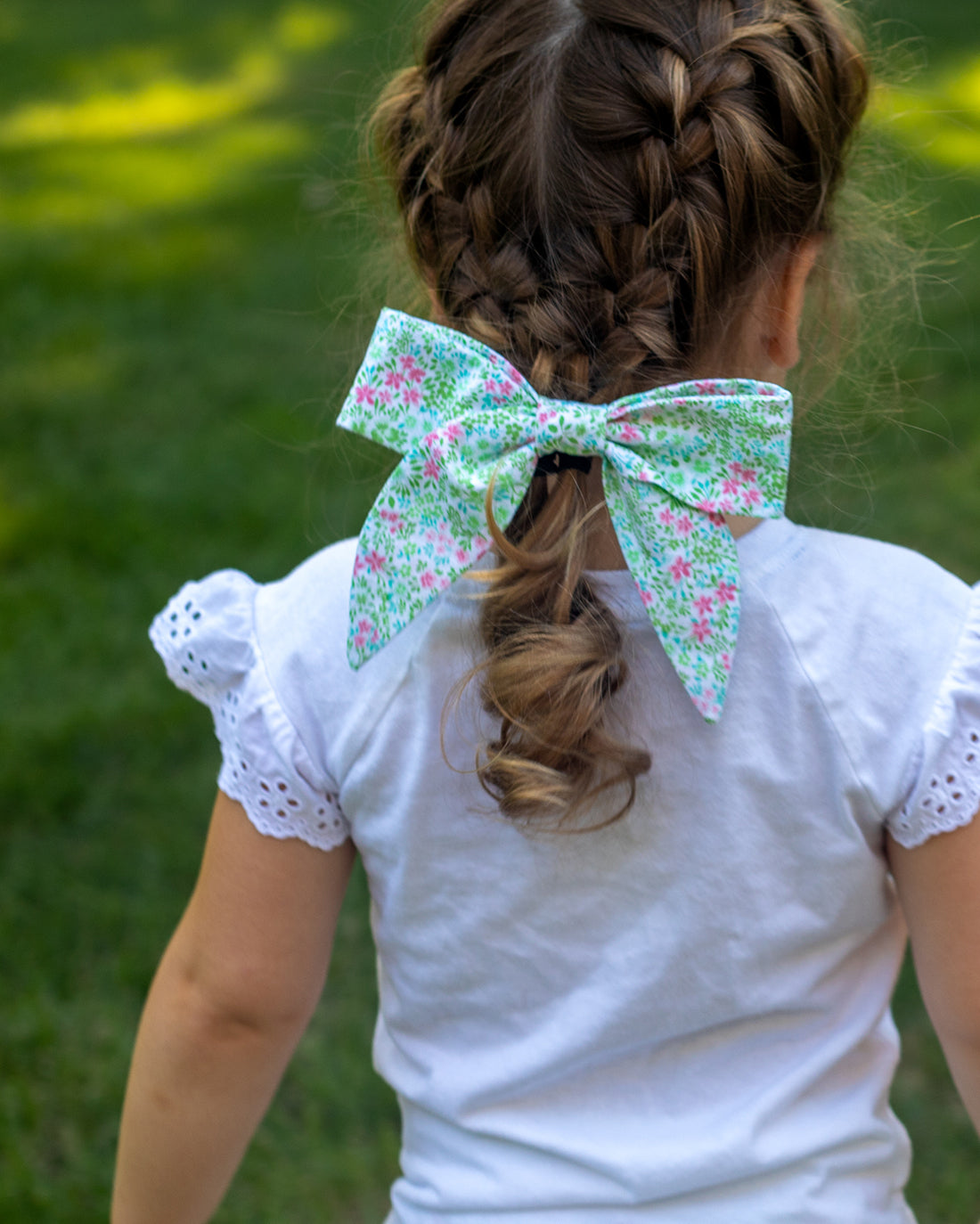 Freesia Double Sailor Hair Bow Sewing Pattern | Sunflower Seams Pattern Company | Digital PDF Sewing Pattern