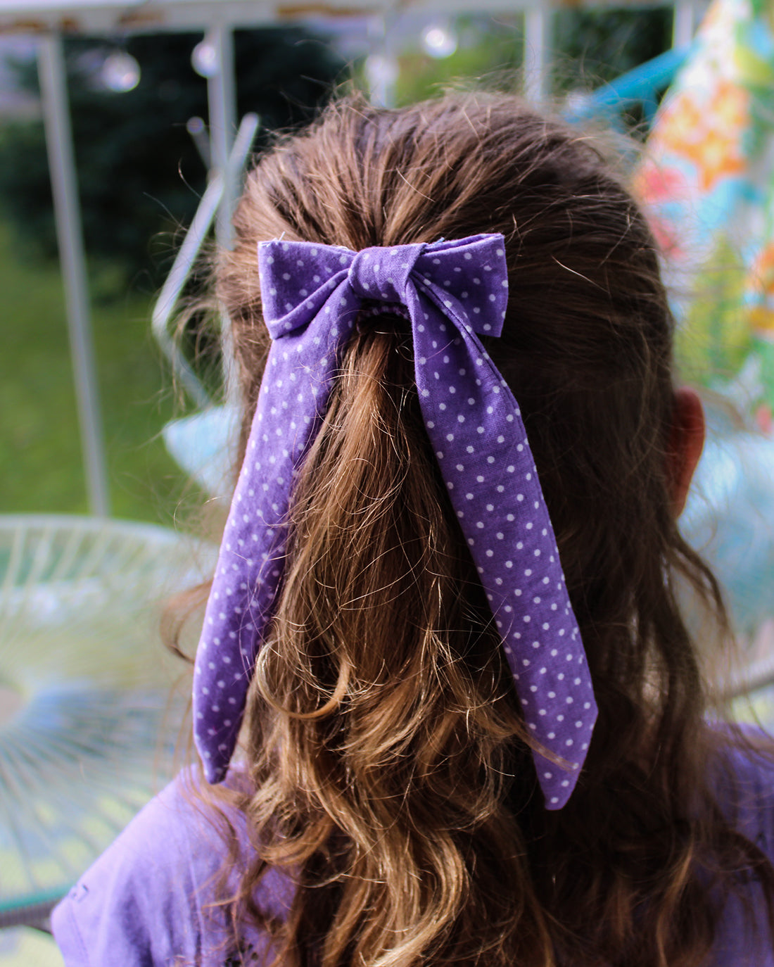 Freesia Double Sailor Hair Bow Sewing Pattern | Sunflower Seams Pattern Company | Digital PDF Sewing Pattern