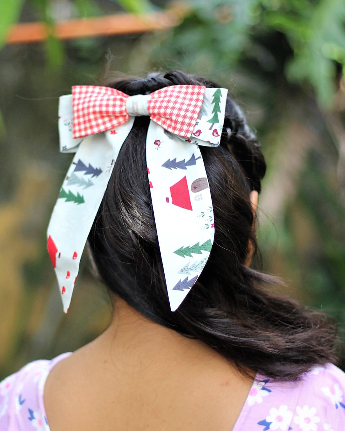 Freesia Double Sailor Hair Bow Sewing Pattern | Sunflower Seams Pattern Company | Digital PDF Sewing Pattern
