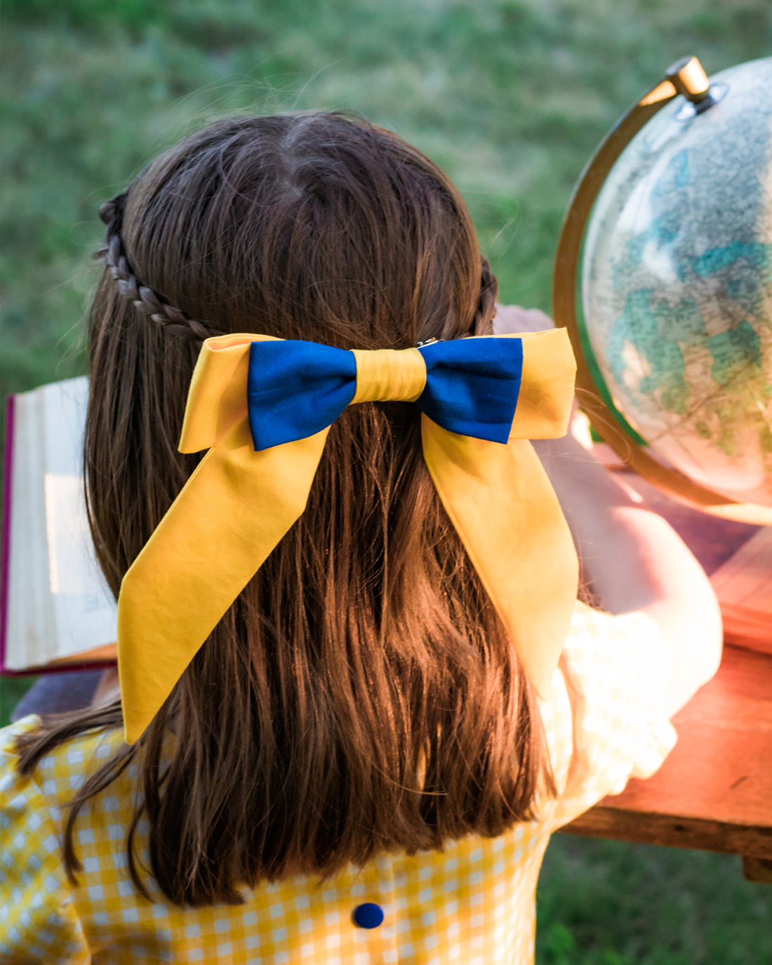 Freesia Double Sailor Hair Bow Sewing Pattern | Sunflower Seams Pattern Company | Digital PDF Sewing Pattern