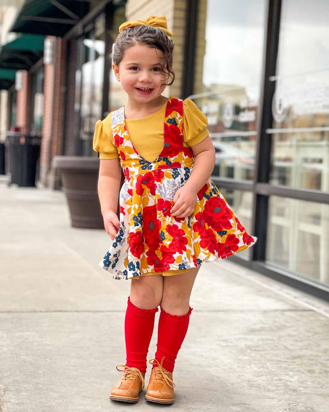 Magnolia Pinafore | Sunflower Seams Pattern Company | Digital PDF Sewing Pattern