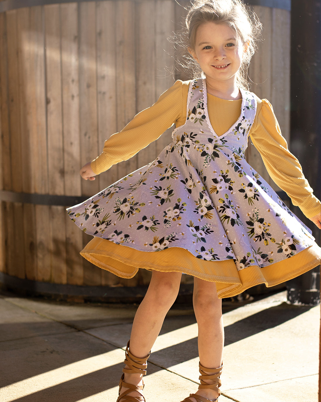 Magnolia Pinafore | Sunflower Seams Pattern Company | Digital PDF Sewing Pattern
