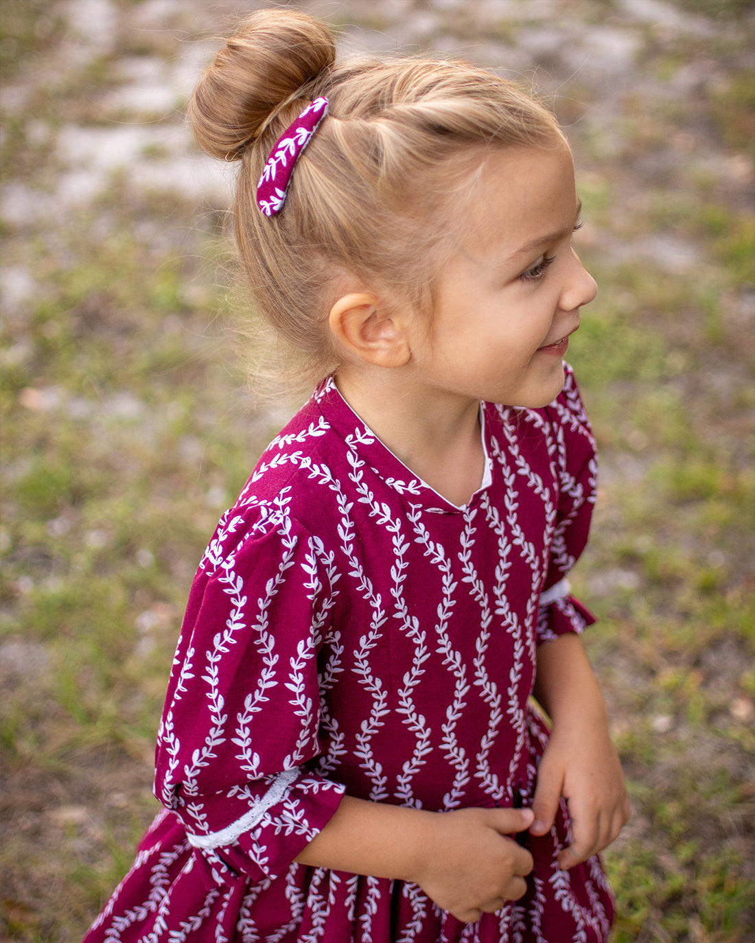 Maple Hair Clip | Sunflower Seams Pattern Company | Digital Sewing Pattern