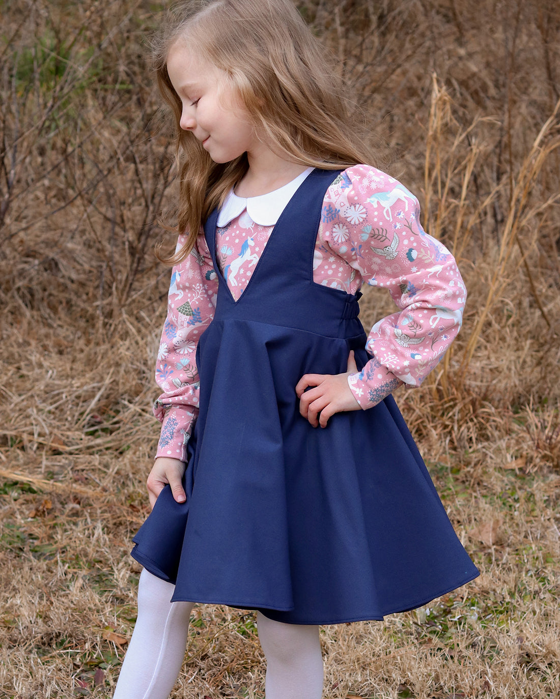 Magnolia Pinafore | Sunflower Seams Pattern Company | Digital PDF Sewing Pattern