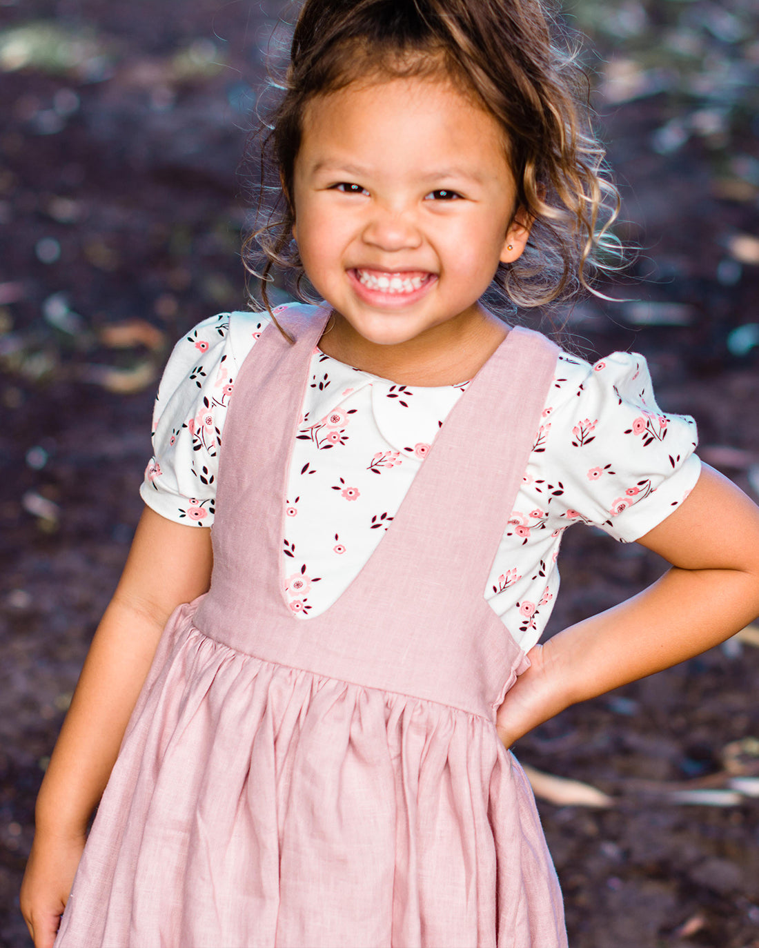 Magnolia Pinafore | Sunflower Seams Pattern Company | Digital PDF Sewing Pattern