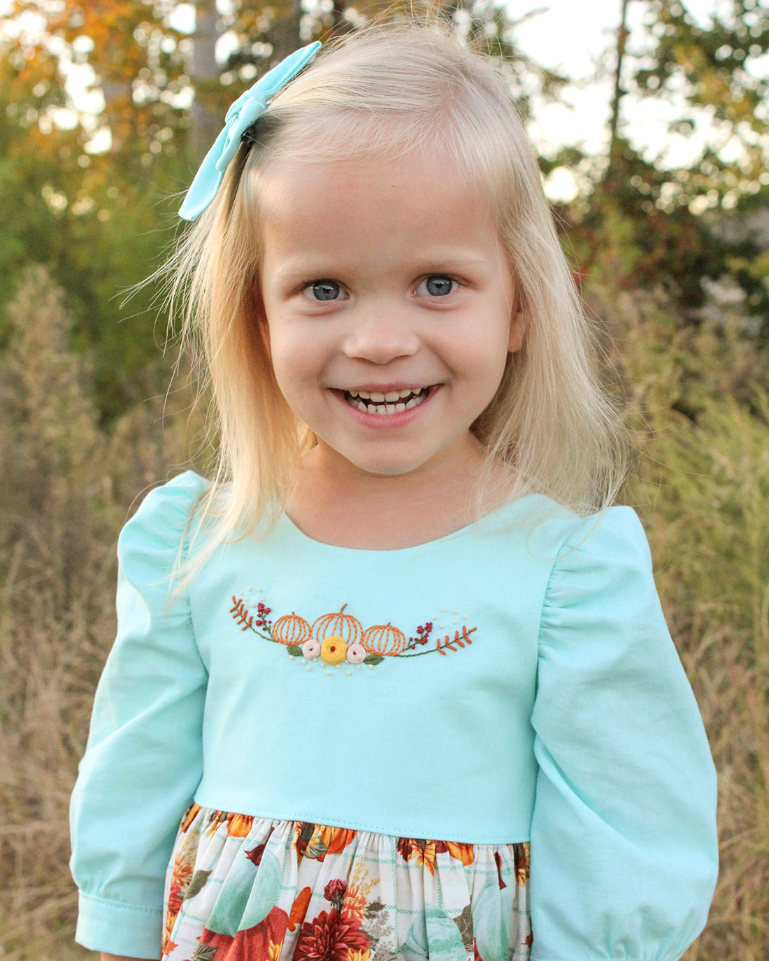 Pumpkin Patch Embroidery Pattern | Sunflower Seams Pattern Company | Digital PDF Embroidery Pattern