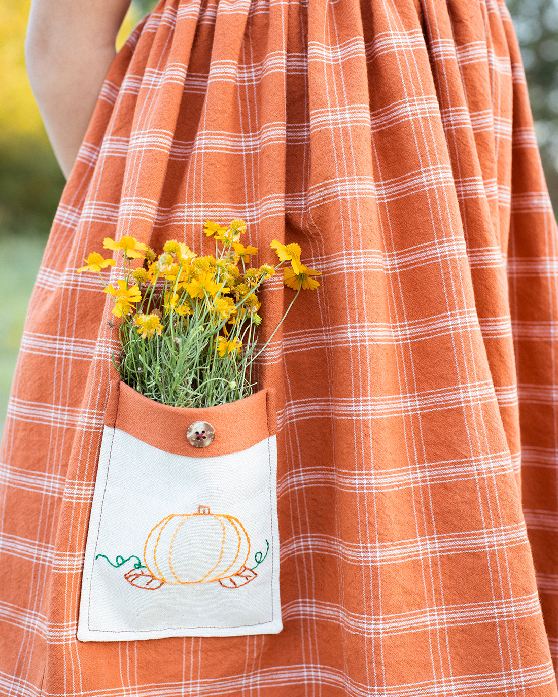 Pumpkin Patch Embroidery Pattern | Sunflower Seams Pattern Company | Digital PDF Embroidery Pattern