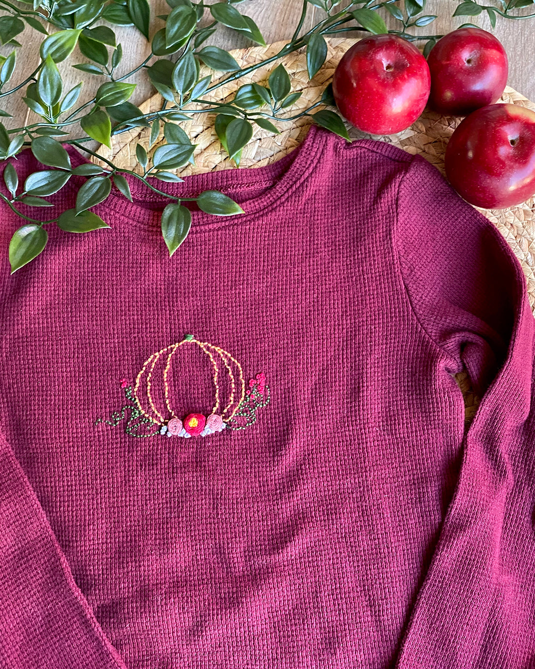 Pumpkin Patch Embroidery Pattern | Sunflower Seams Pattern Company | Digital PDF Embroidery Pattern