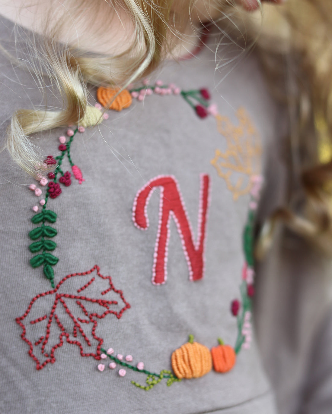 Pumpkin Patch Embroidery Pattern | Sunflower Seams Pattern Company | Digital PDF Embroidery Pattern