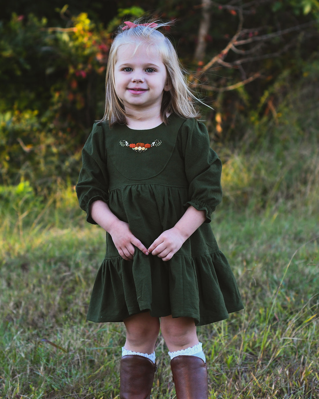 Pumpkin Patch Embroidery Pattern | Sunflower Seams Pattern Company | Digital PDF Embroidery Pattern