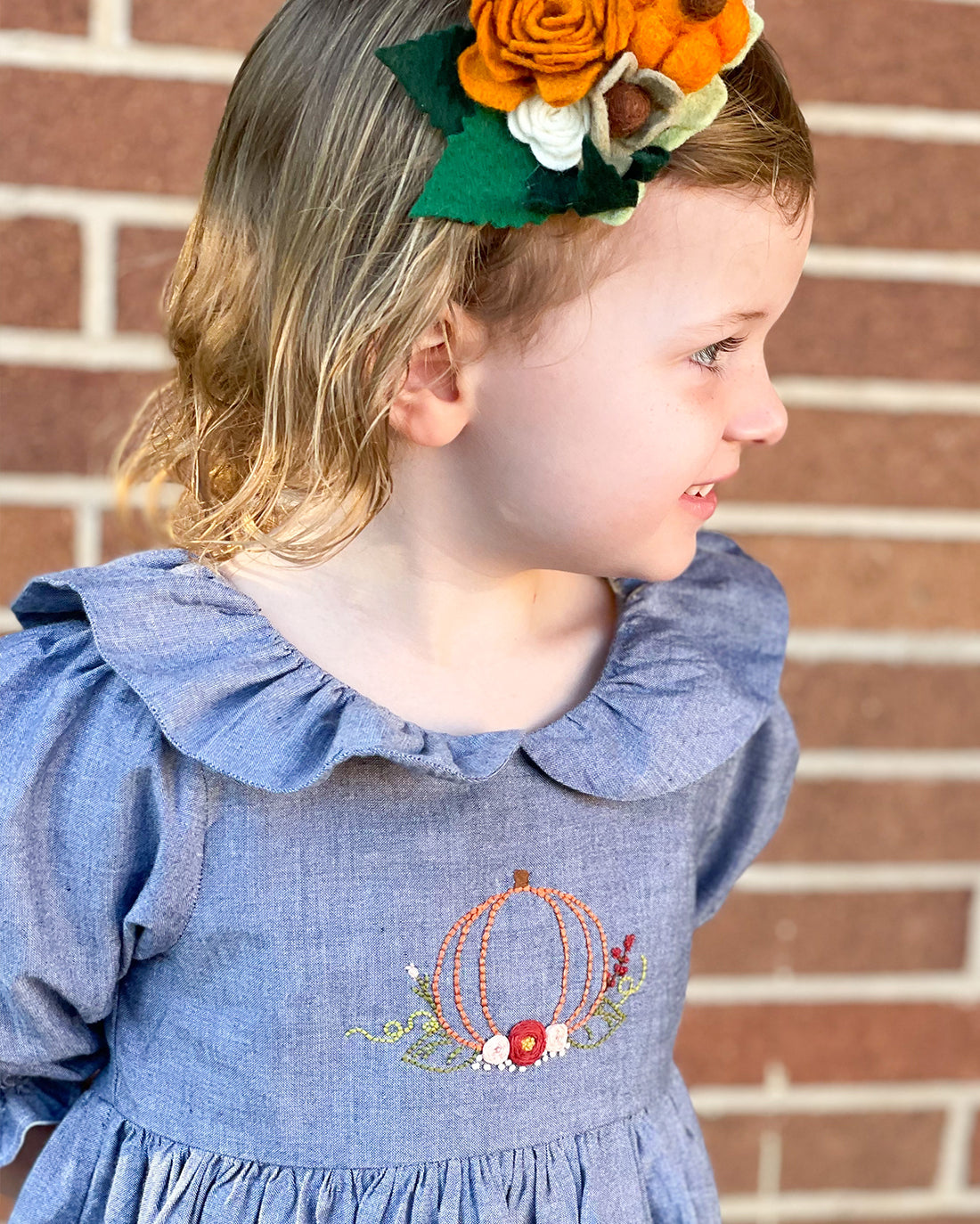 Pumpkin Patch Embroidery Pattern | Sunflower Seams Pattern Company | Digital PDF Embroidery Pattern