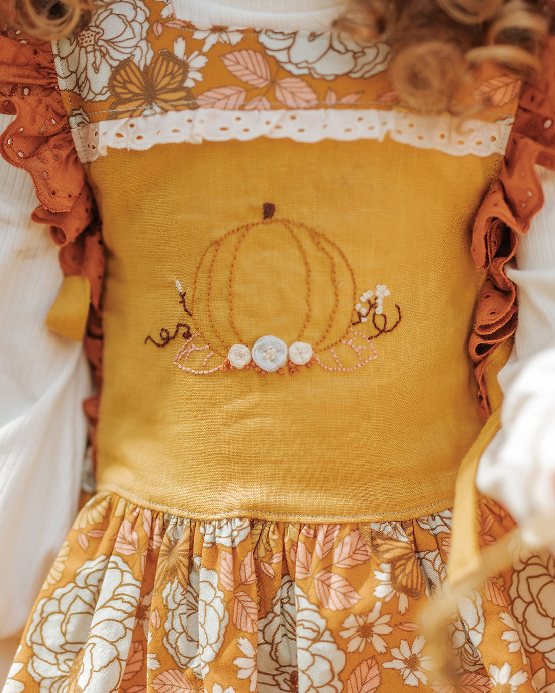 Pumpkin Patch Embroidery Pattern | Sunflower Seams Pattern Company | Digital PDF Embroidery Pattern