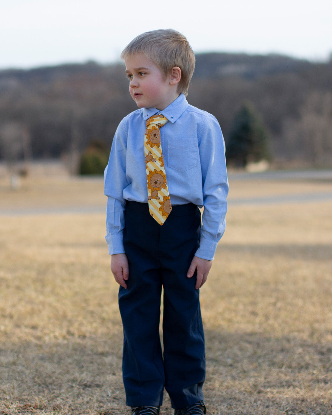 Thistle Necktie | Sunflower Seams Pattern Company | Digital PDF Sewing Pattern