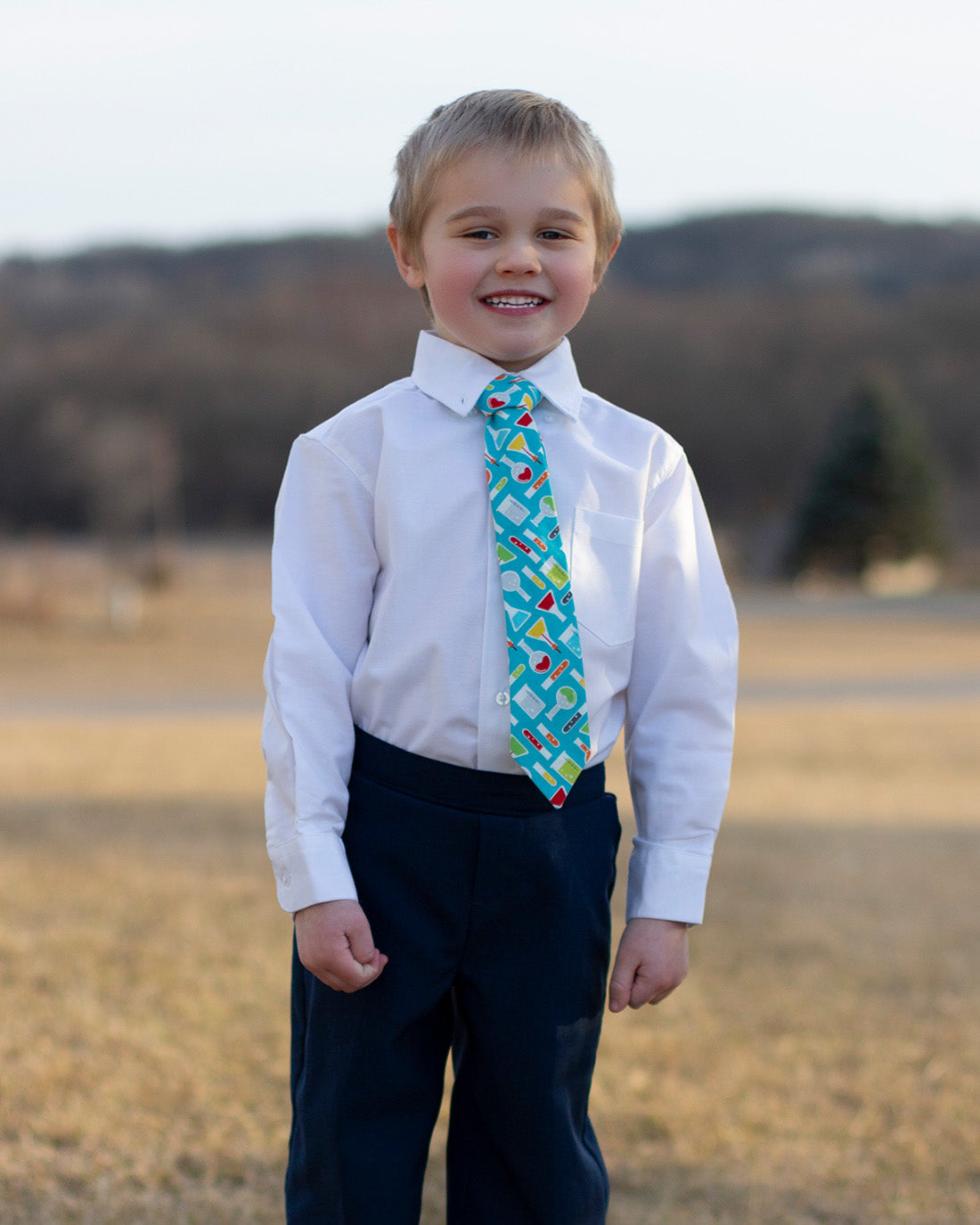 Thistle Necktie | Sunflower Seams Pattern Company | Digital PDF Sewing Pattern