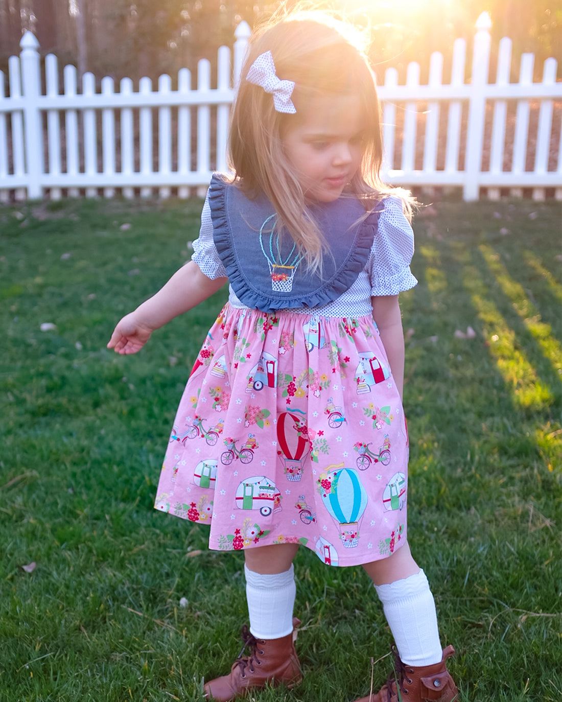 Violet Dress and Bubble | Sunflower Seams Pattern Company | Digital PDF Sewing Pattern
