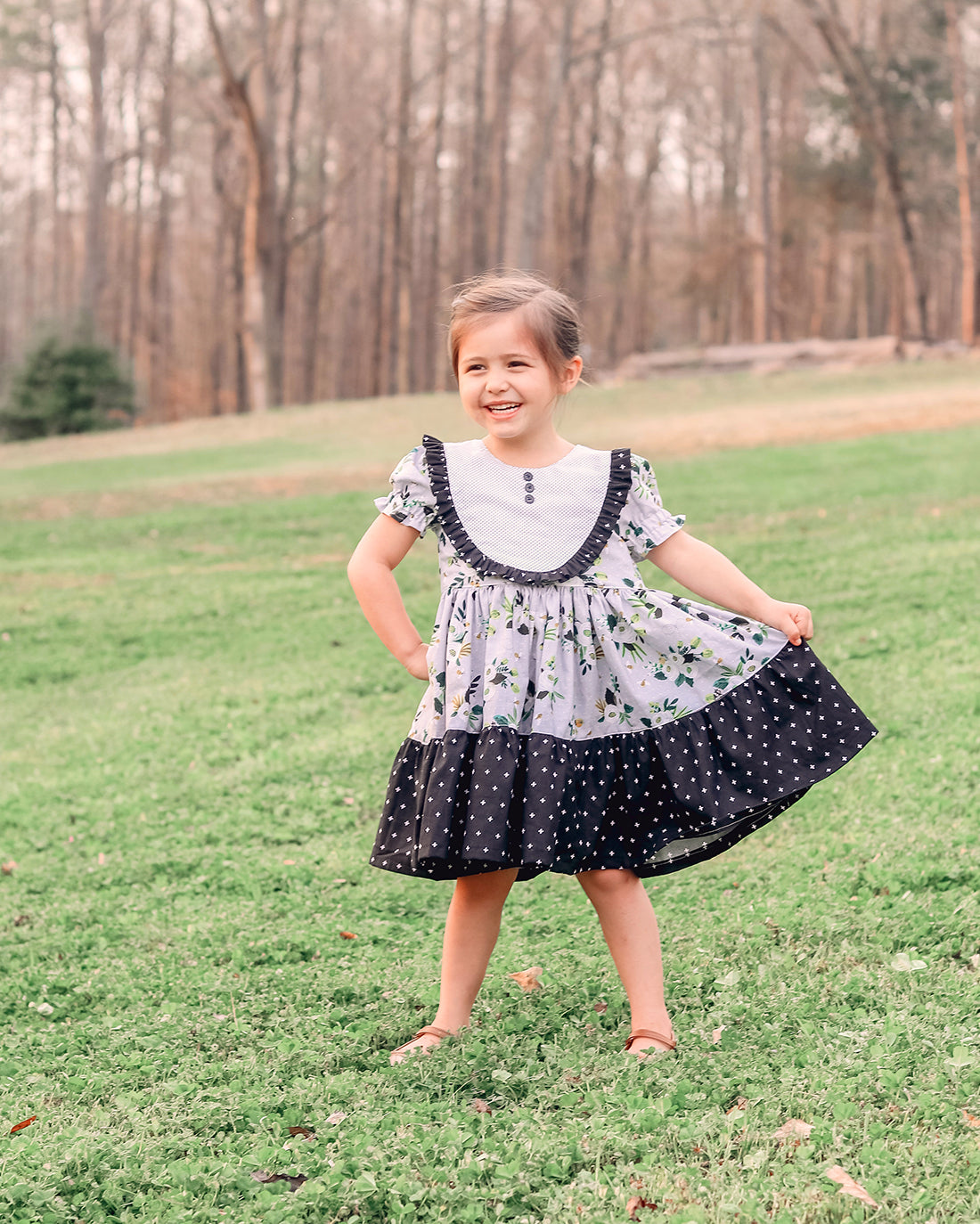 Violet Dress and Bubble | Sunflower Seams Pattern Company | Digital PDF Sewing Pattern