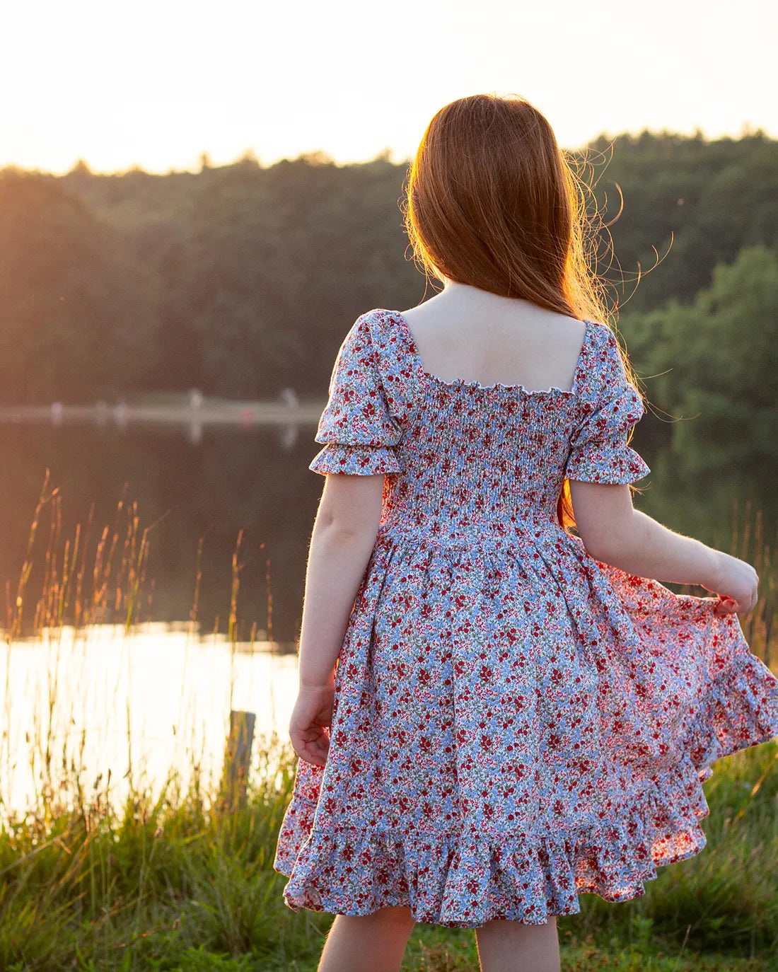 Zinnia Shirred Dress & Romper Digital Sewing Pattern – Sunflower Seams