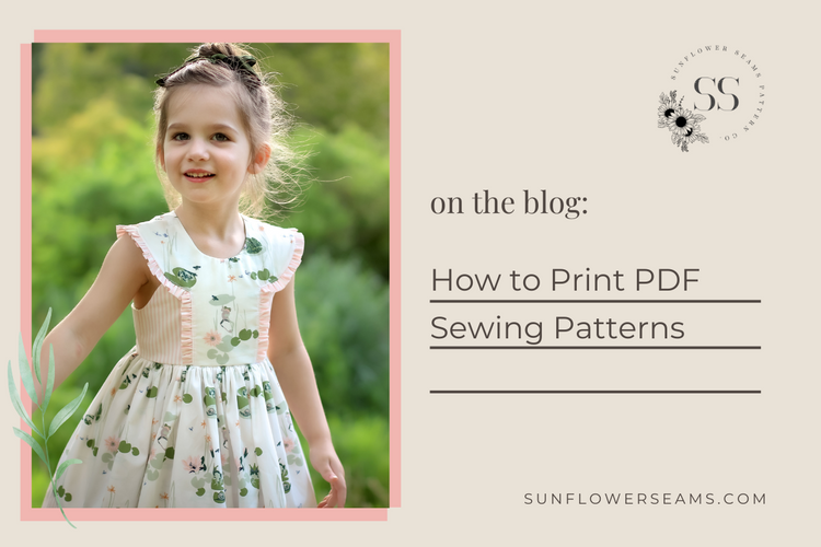 Pdf Pattern Search How to Print PDF Sewing Patterns – Sunflower Seams