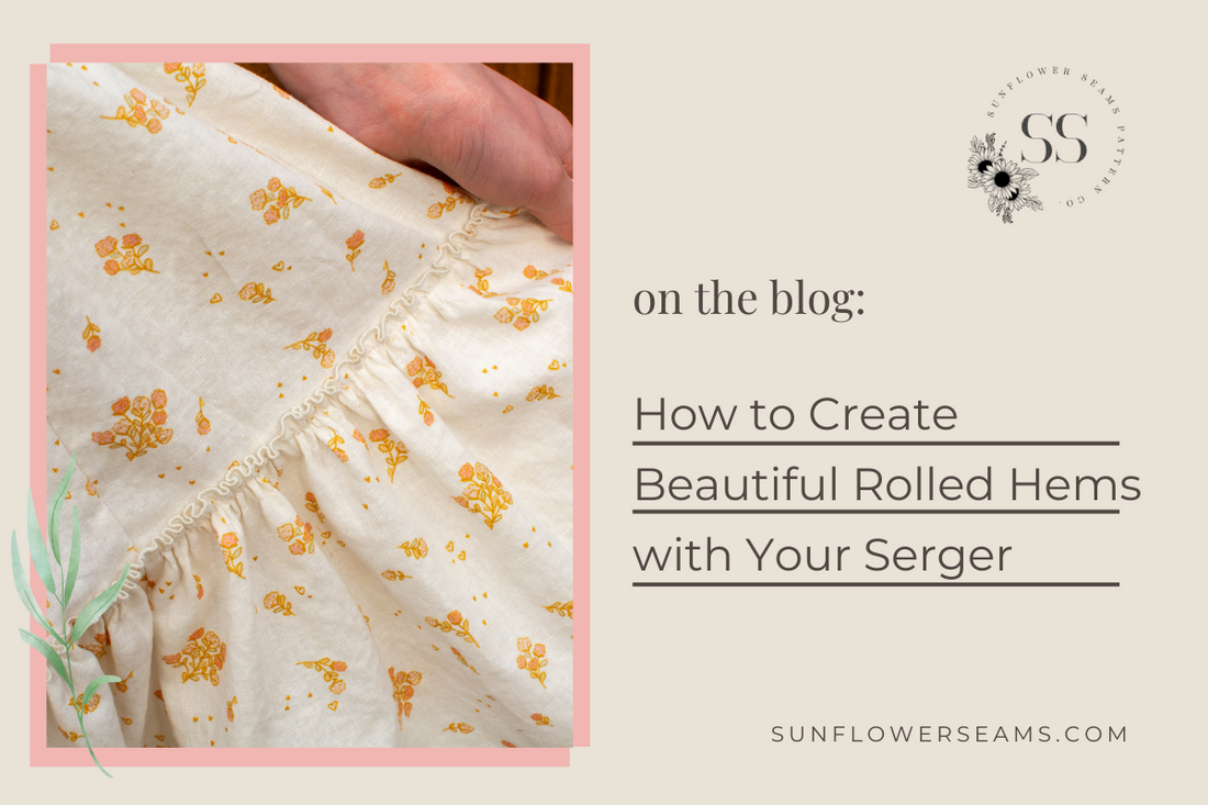 How to Create Beautiful Rolled Hems with Your Serger