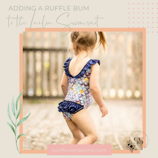 Adding a Ruffle Bum to the Laelia Swimsuit {A Tutorial}