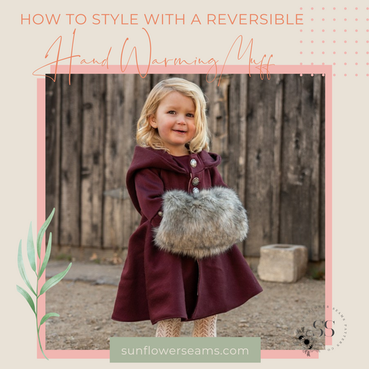 Spruce Coat - How to Style with a Reversible Hand Warming Muff {Plus a FREE Pattern}