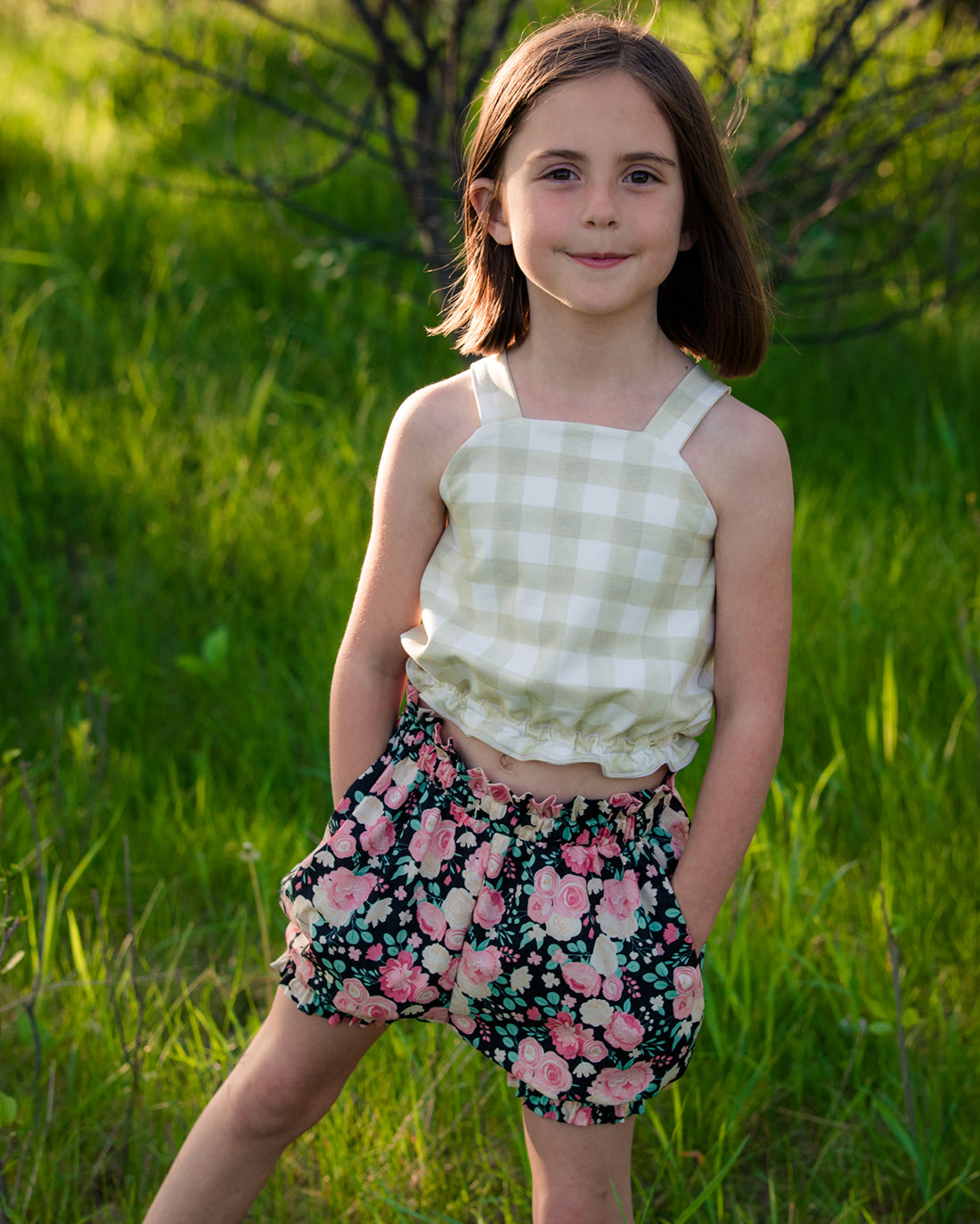 Camellia Paper Bag Shorts, Bloomers & Capris Digital Sewing Pattern