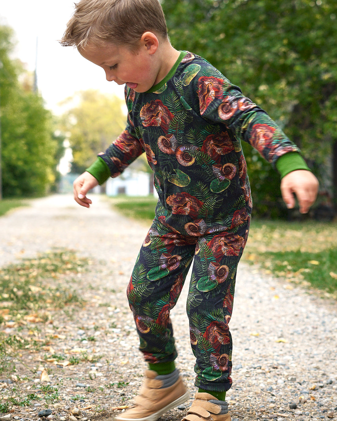 Arbor Raglan Sleeve Pajamas Digital Sewing Pattern