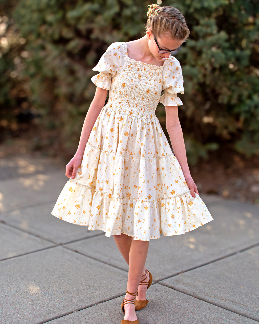 Zinnia Shirred Dress & Romper Digital Sewing Pattern – Sunflower Seams