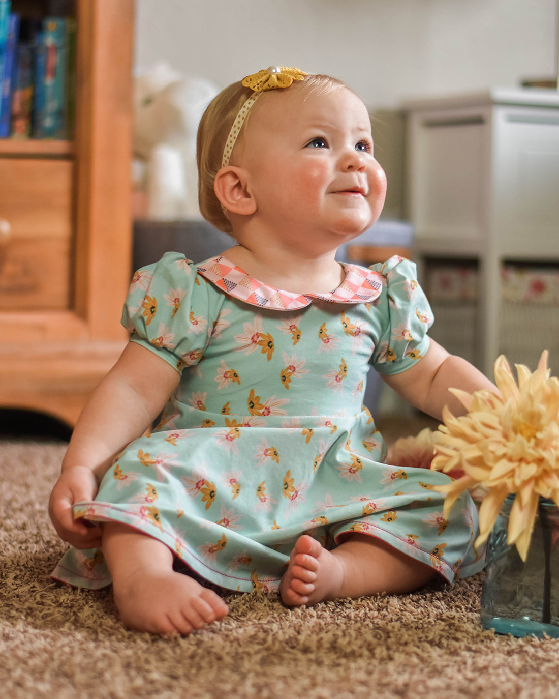 Baby Gardenia Top and Dress | Sunflower Seams Pattern Company | Digital PDF Sewing Pattern