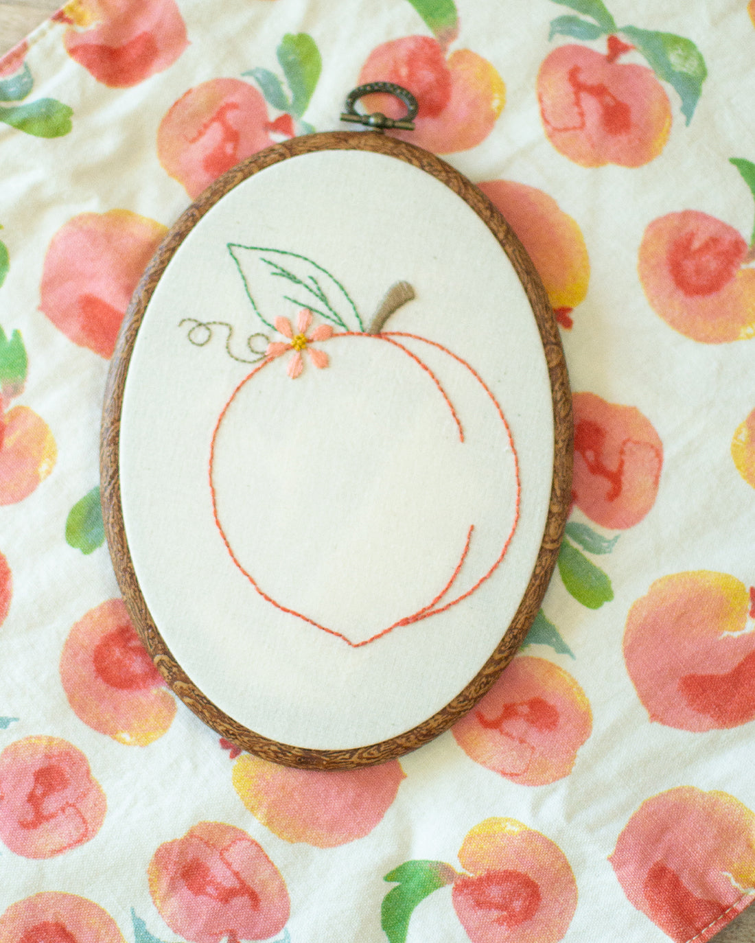 Peach Embroidery Pattern | Sunflower Seams Pattern Company | Digital PDF Sewing Pattern