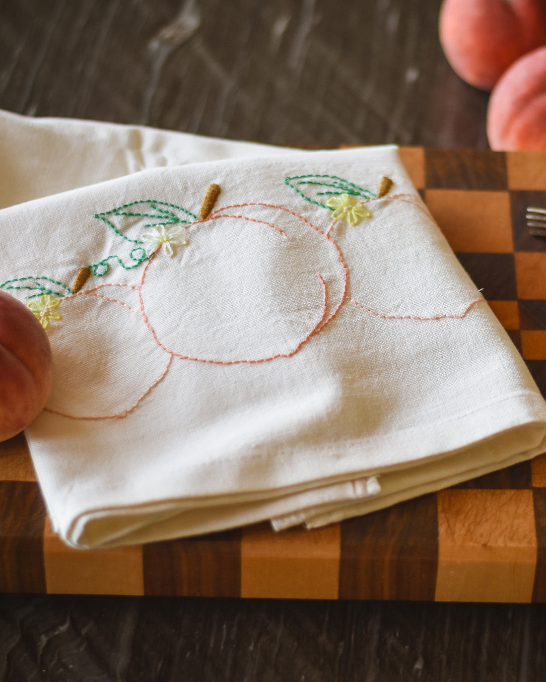 Peach Embroidery Pattern | Sunflower Seams Pattern Company | Digital PDF Sewing Pattern