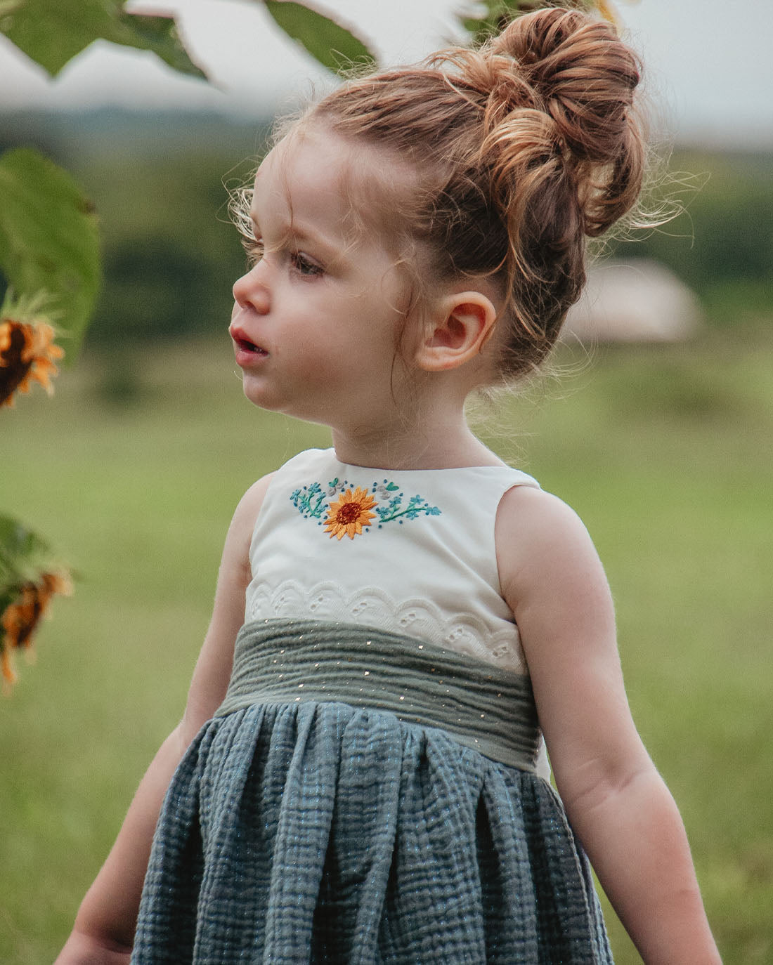 Sunflower Fields Embroidery Pattern | Sunflower Seams Pattern Company | Digital PDF Embroidery Pattern