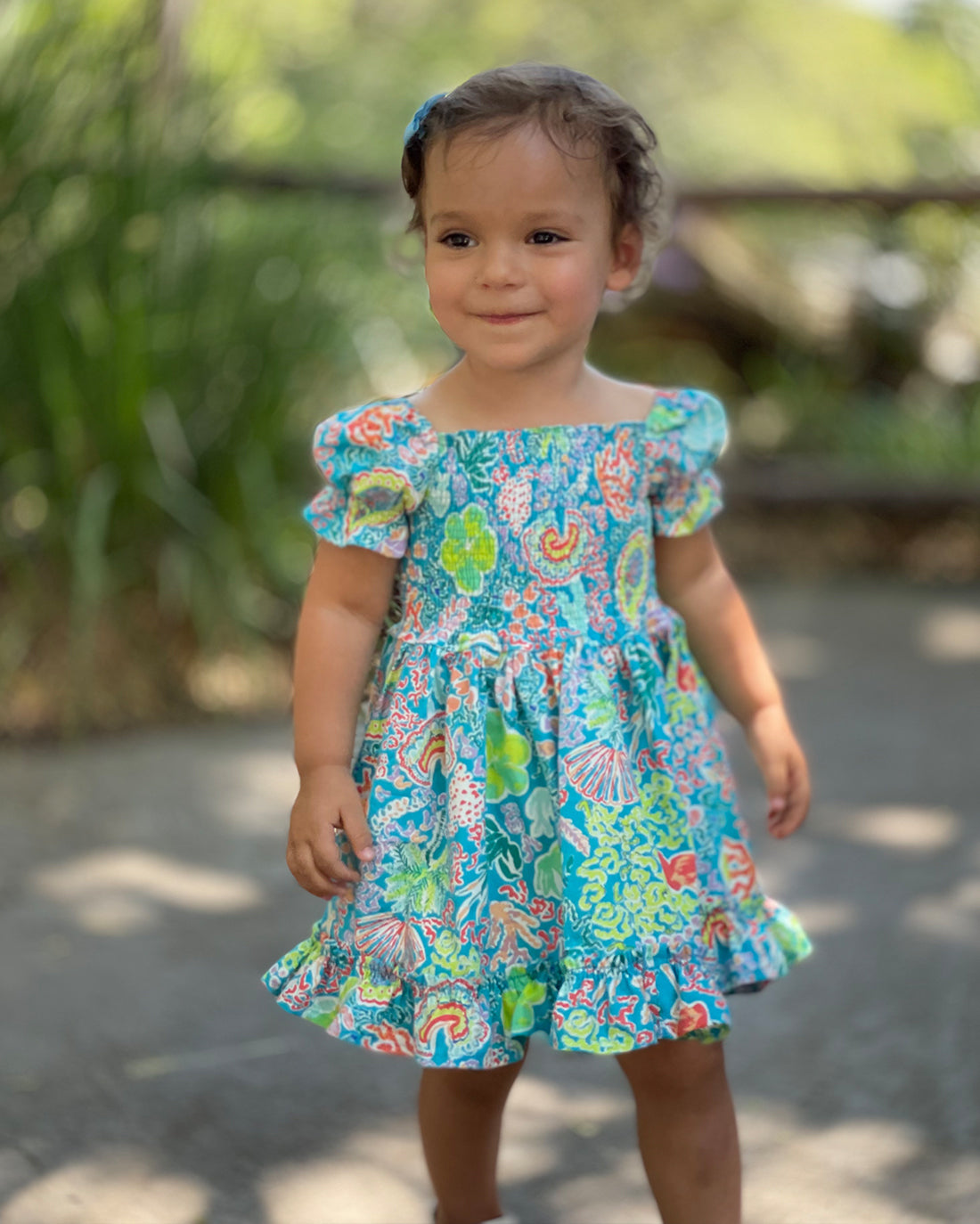 Zinnia Shirred Dress and Romper | Sunflower Seams Pattern Company | Digital Sewing Pattern