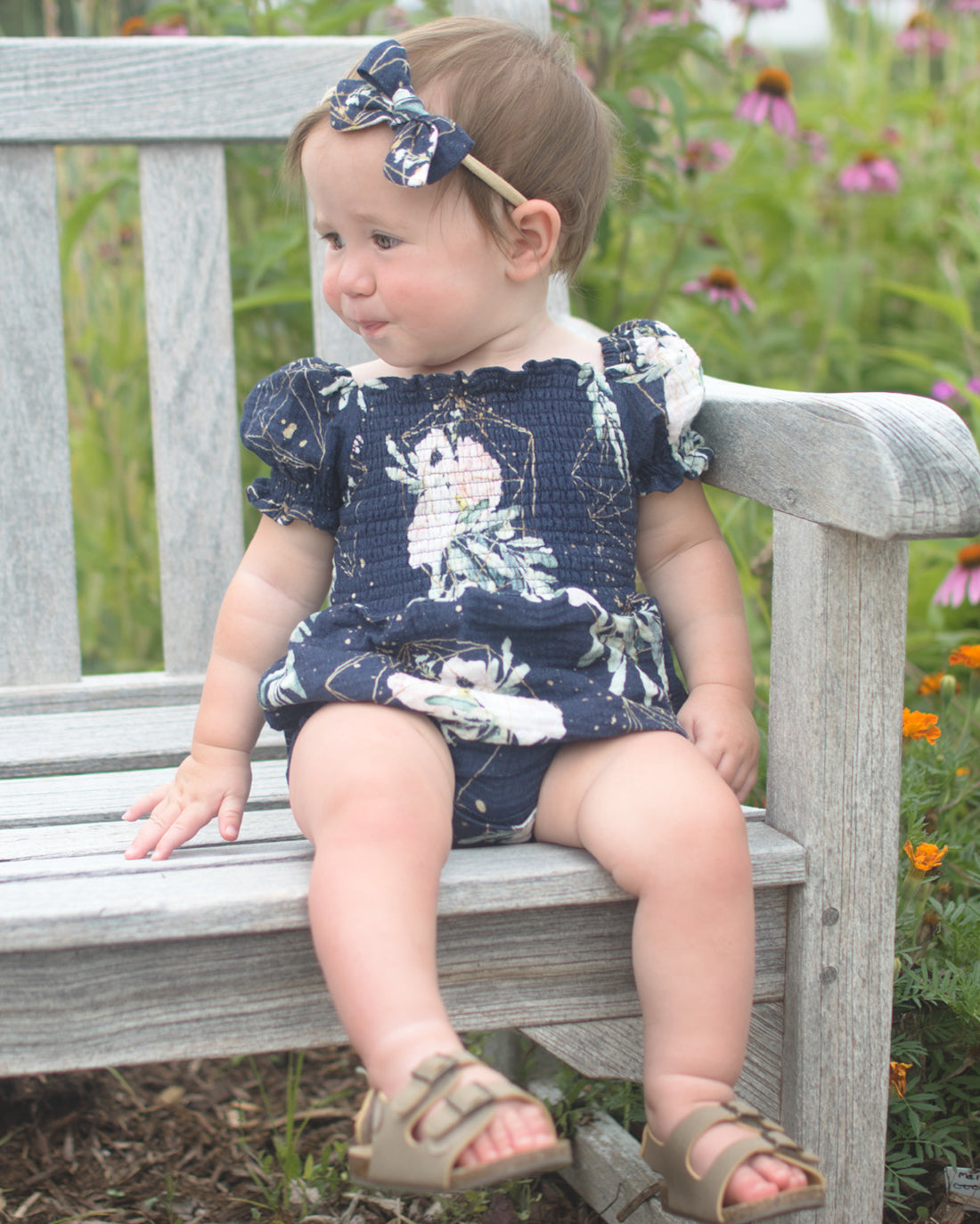 Zinnia Shirred Dress and Romper | Sunflower Seams Pattern Company | Digital Sewing Pattern