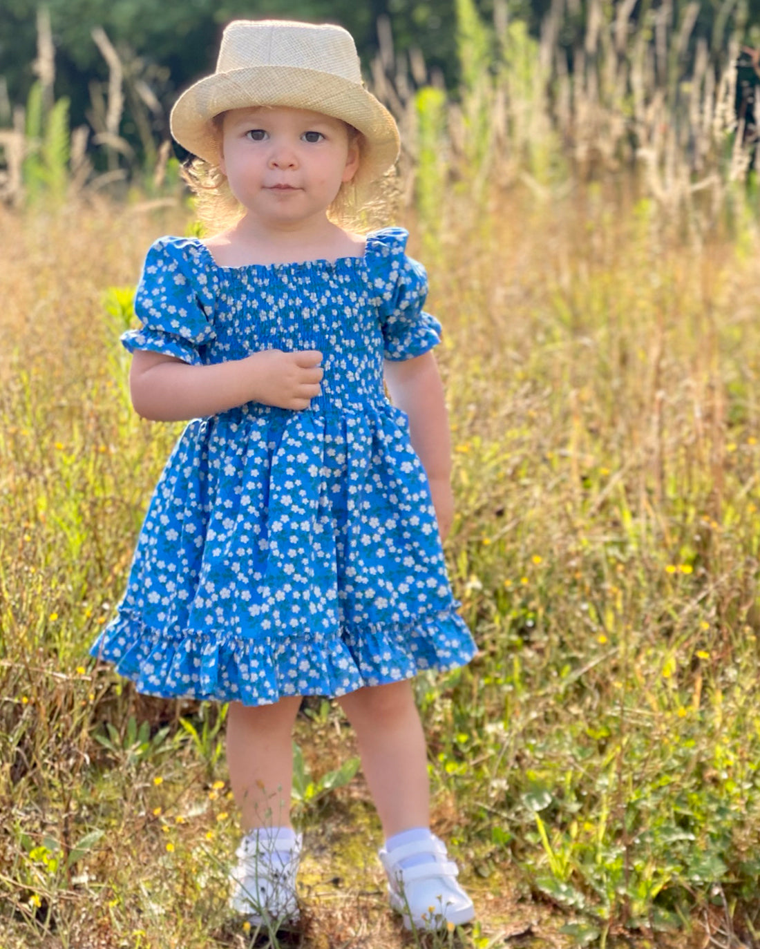 Zinnia Shirred Dress and Romper | Sunflower Seams Pattern Company | Digital Sewing Pattern