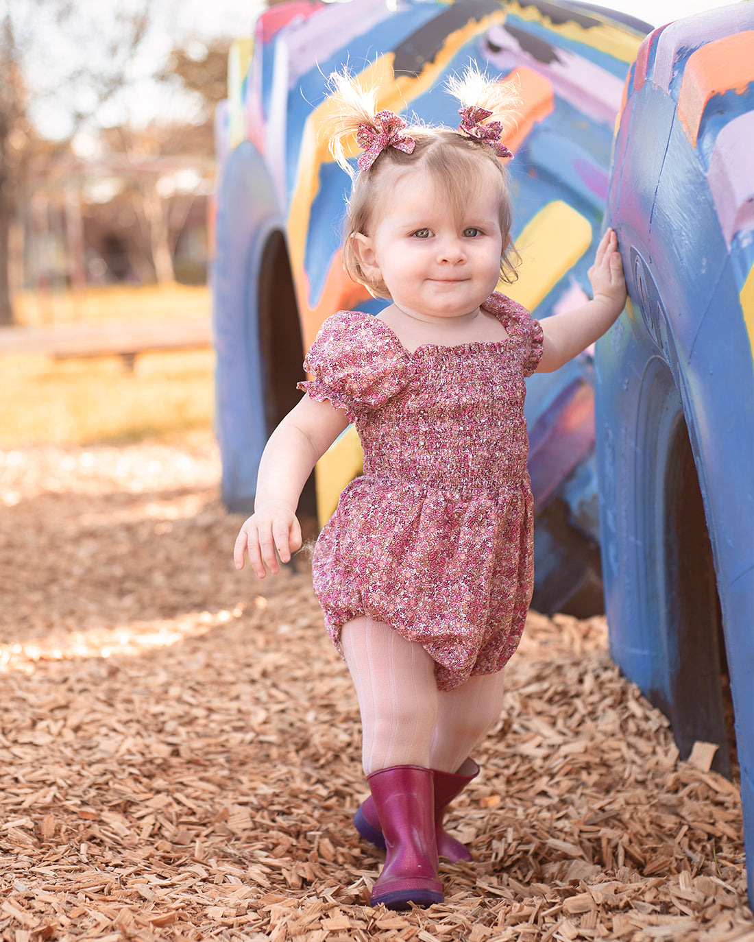 Zinnia Shirred Dress and Romper | Sunflower Seams Pattern Company | Digital Sewing Pattern