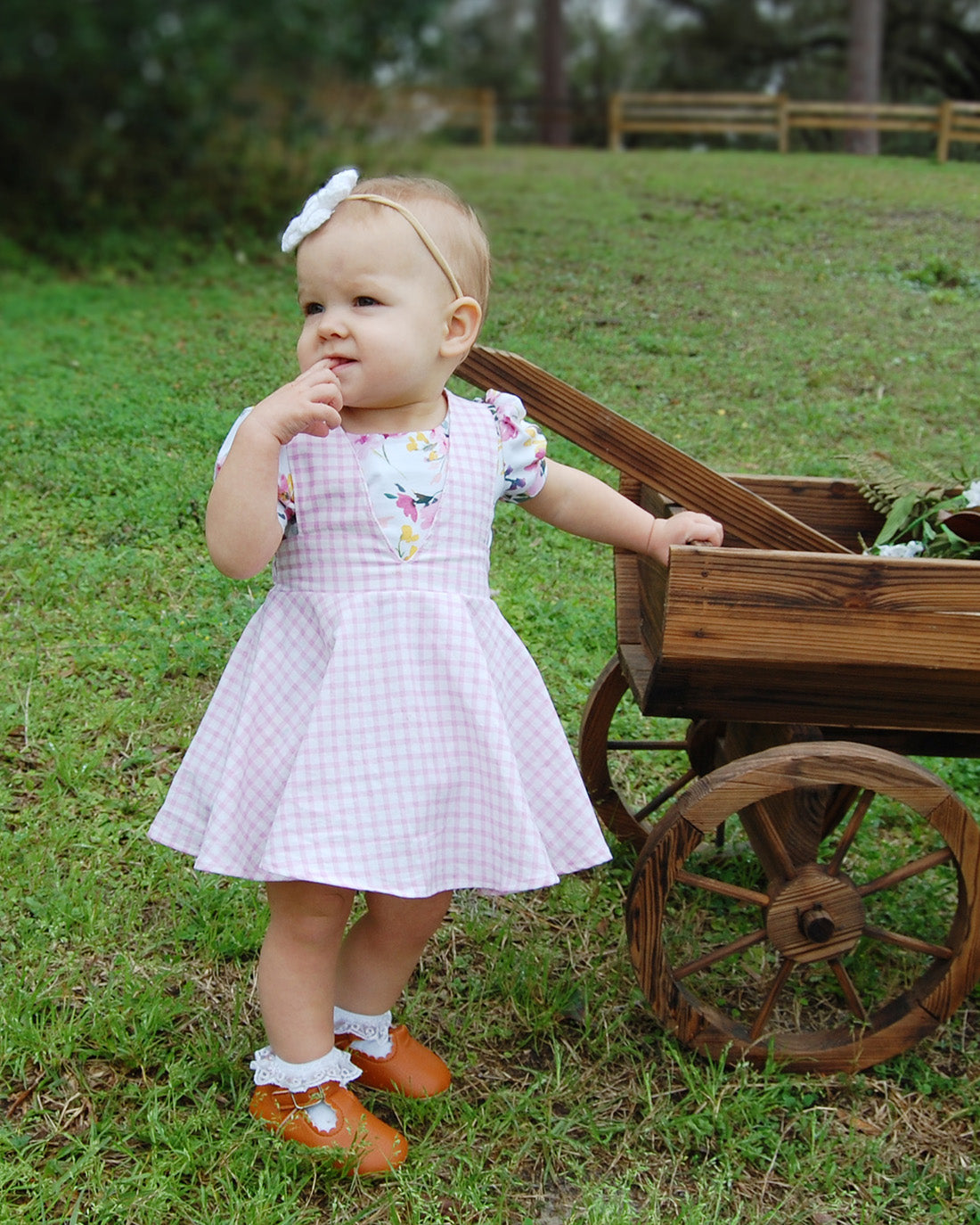 Baby Magnolia Pinafore | Sunflower Seams Pattern Company | Digital PDF Sewing Pattern