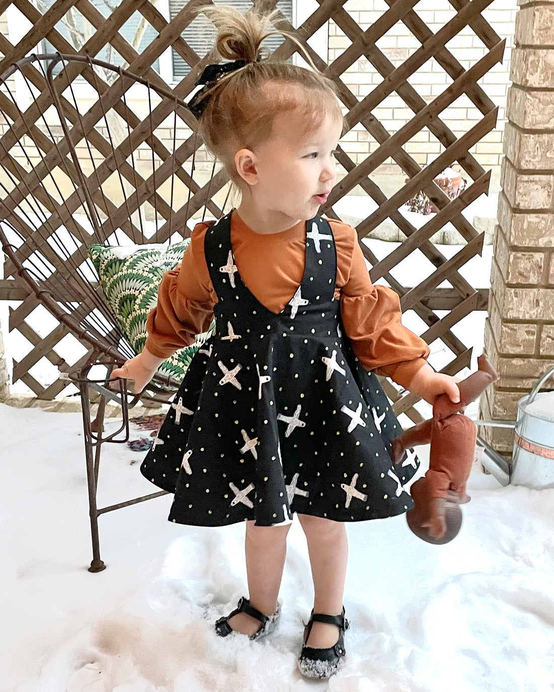 Baby Magnolia Pinafore | Sunflower Seams Pattern Company | Digital PDF Sewing Pattern