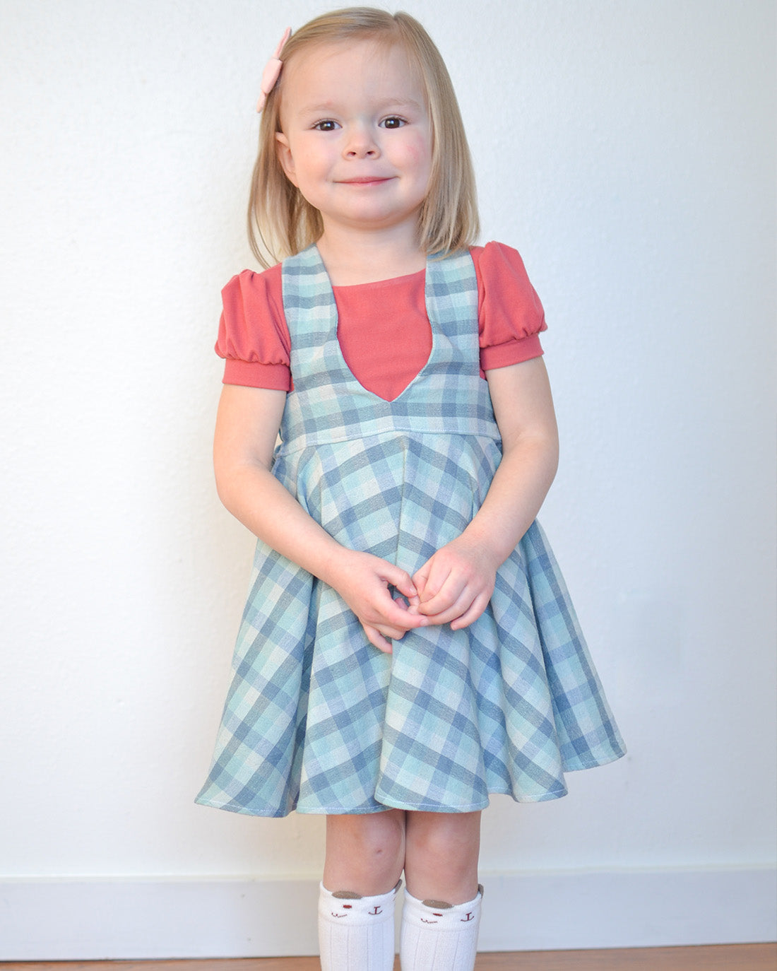 Baby Magnolia Pinafore | Sunflower Seams Pattern Company | Digital PDF Sewing Pattern