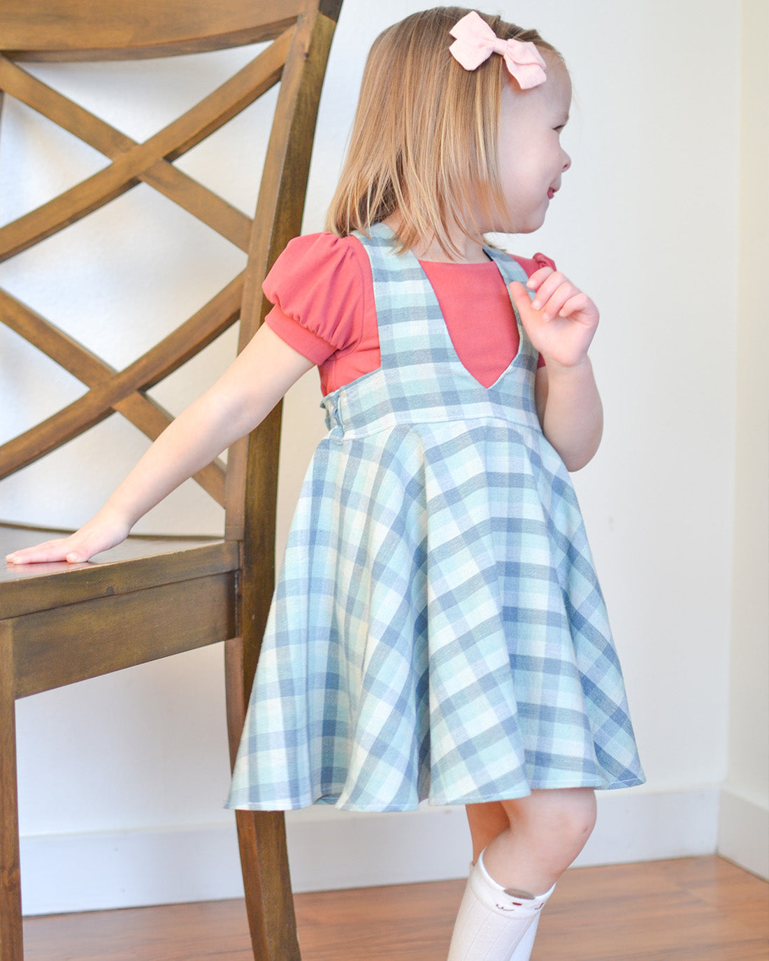 Baby Magnolia Pinafore | Sunflower Seams Pattern Company | Digital PDF Sewing Pattern