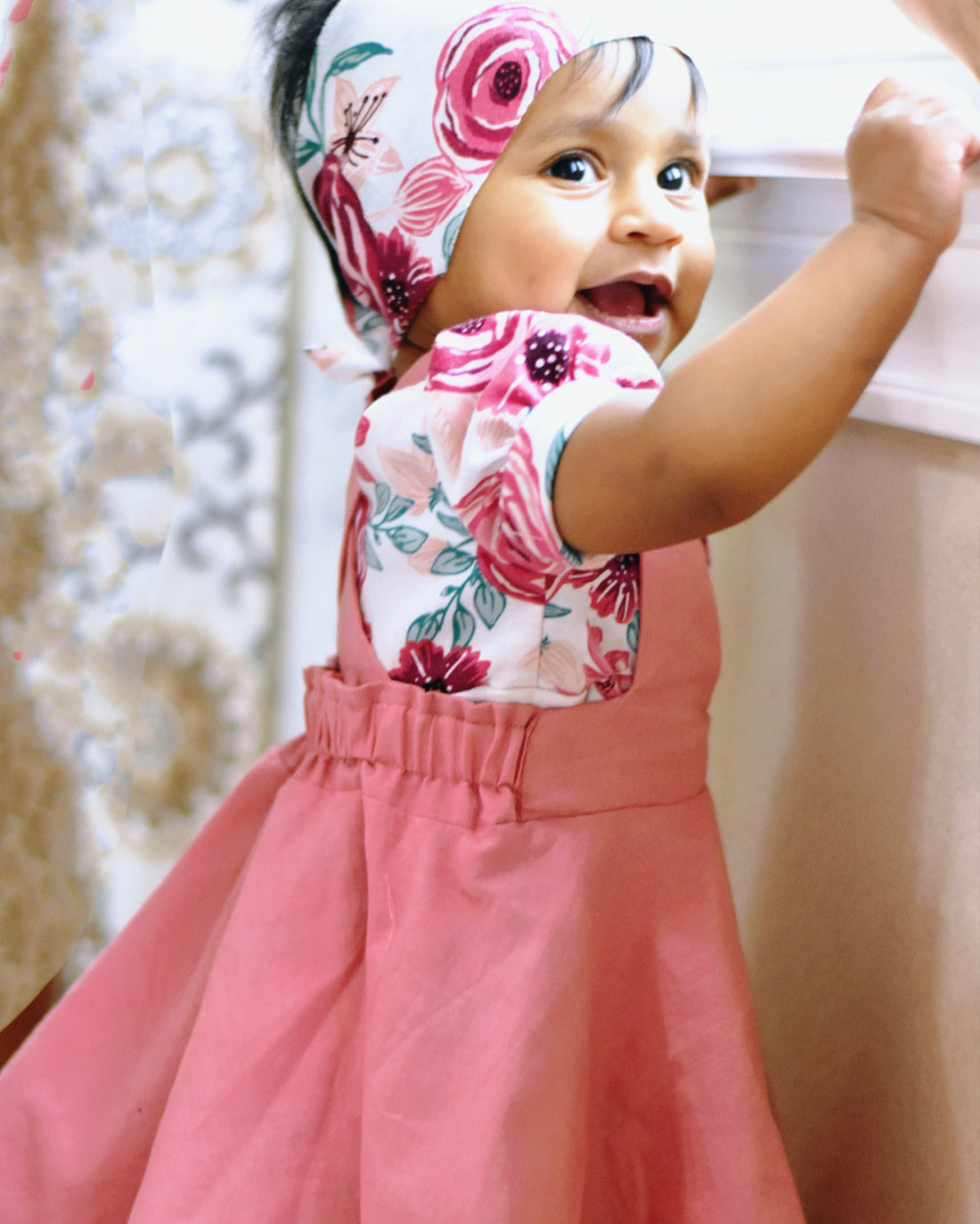 Baby Magnolia Pinafore | Sunflower Seams Pattern Company | Digital PDF Sewing Pattern