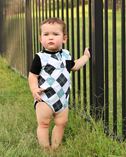Baby Pine Polo Top | Sunflower Seams Pattern Company | Digital Sewing Pattern