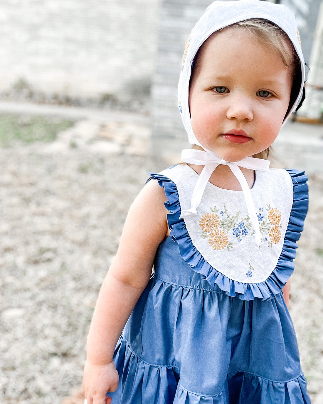 Baby Girl Denim Peplum Romper | Stylish Romper Dress