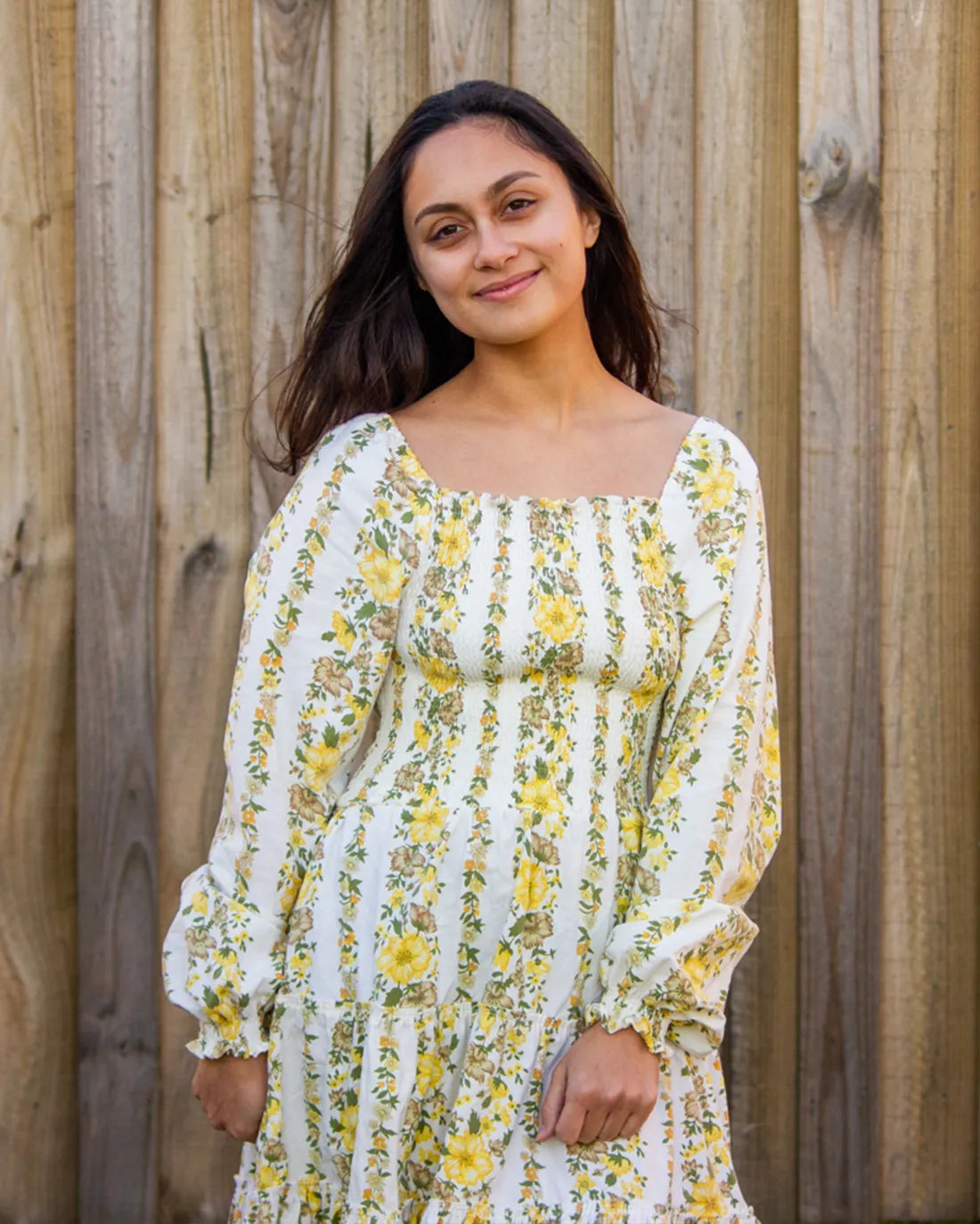 Junior Zinnia Shirred Dress Digital Sewing Pattern