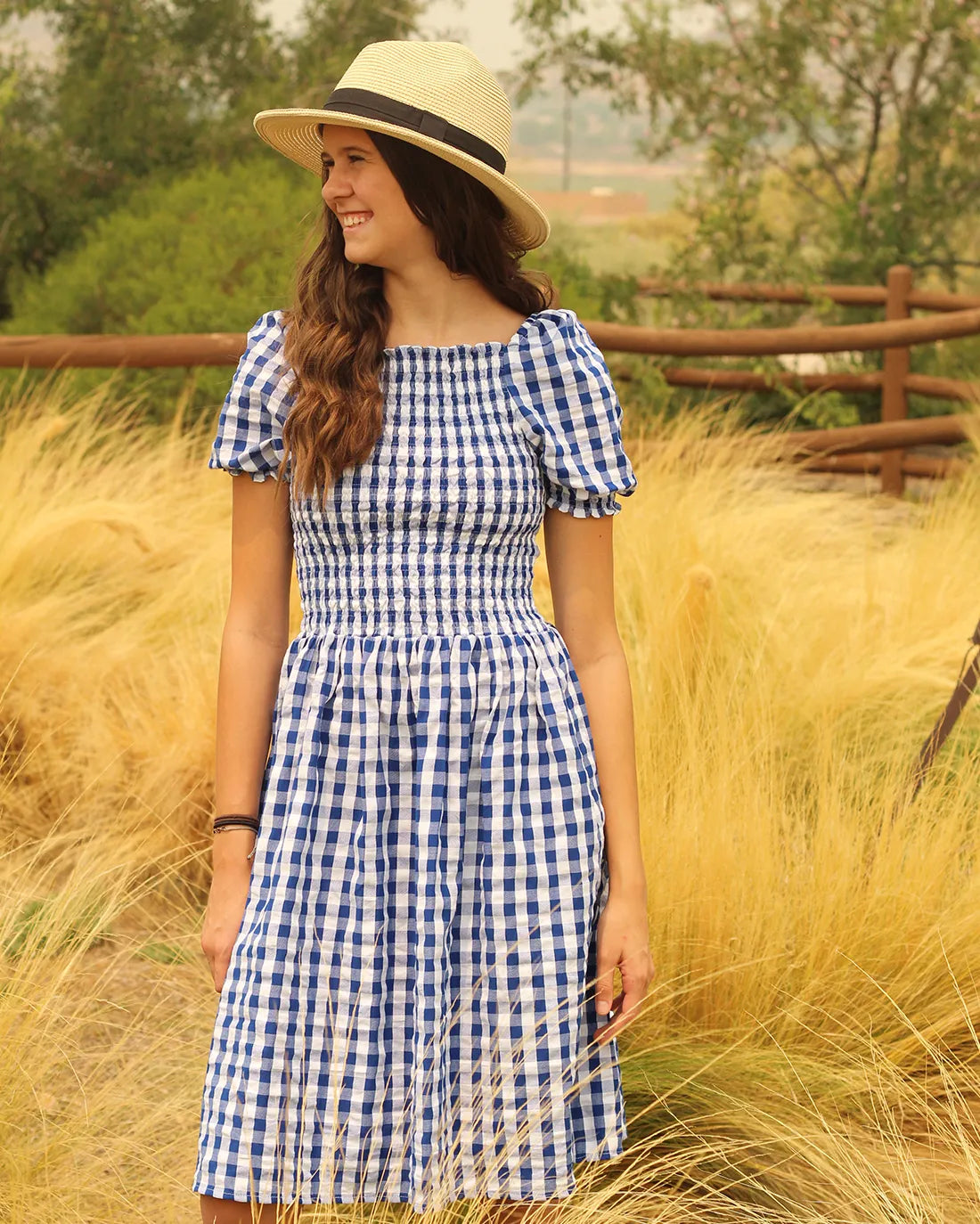 Junior Zinnia Shirred Dress Digital Sewing Pattern