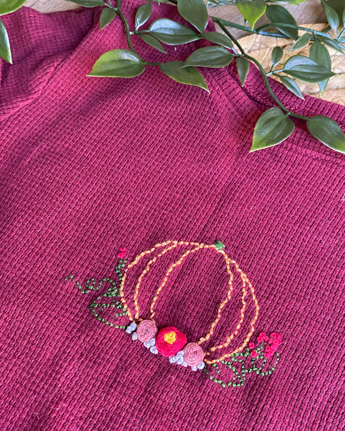 Pumpkin Patch Embroidery Pattern | Sunflower Seams Pattern Company | Digital PDF Embroidery Pattern